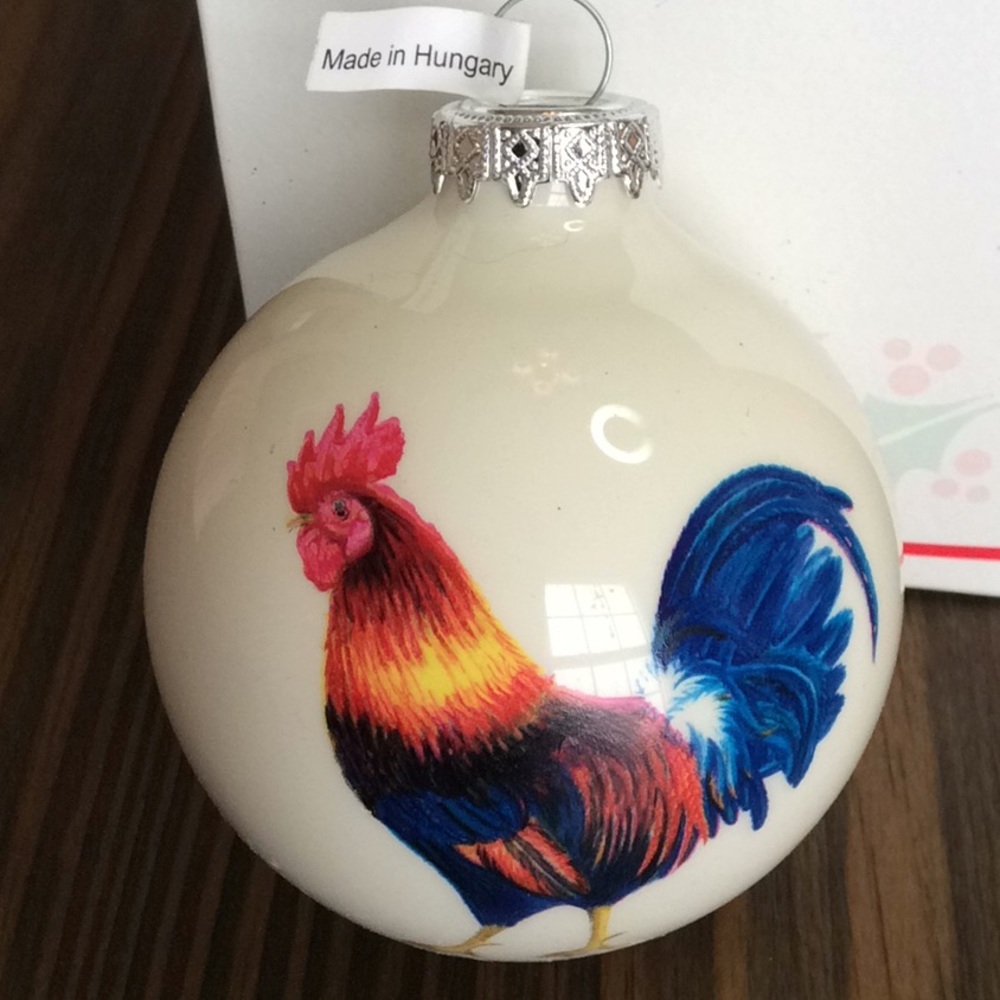 FINAL SALE PRICE Bronner’s Rooster Ornament in Original Box + Bonus - Picture 2 of 9